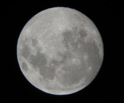 Vollmond im Keplerschen Fernrohr