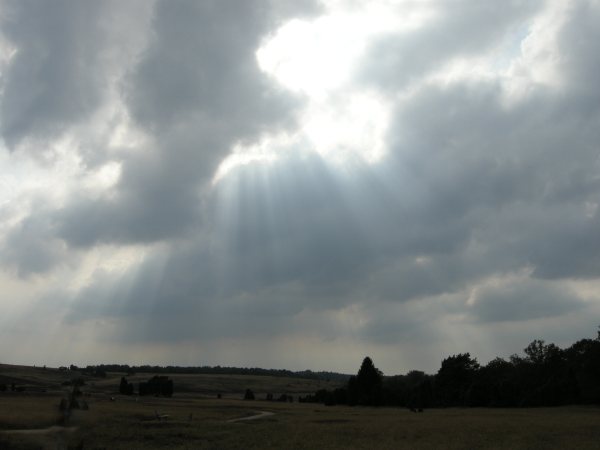 Foto Licht durch Wolkenlücken